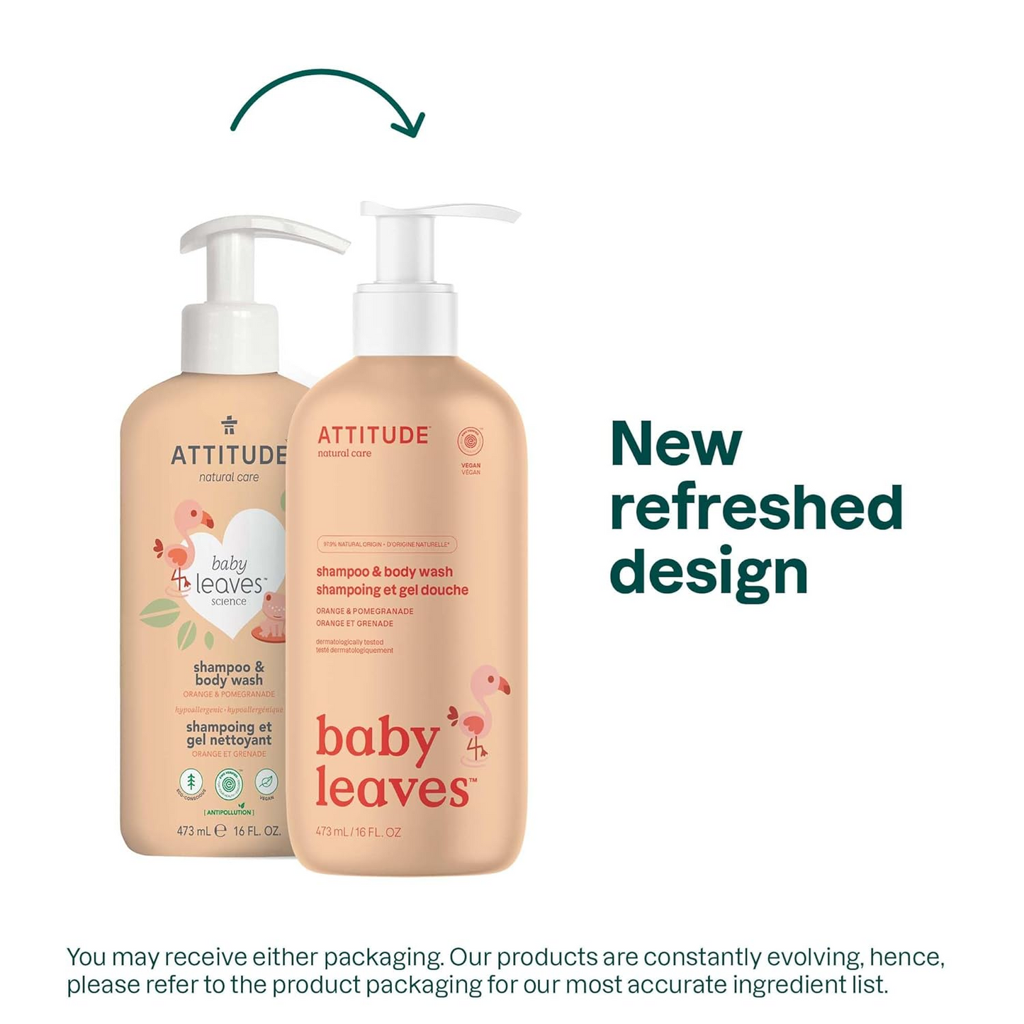 Shampoo & body wash "Baby Leaves" - Attitude