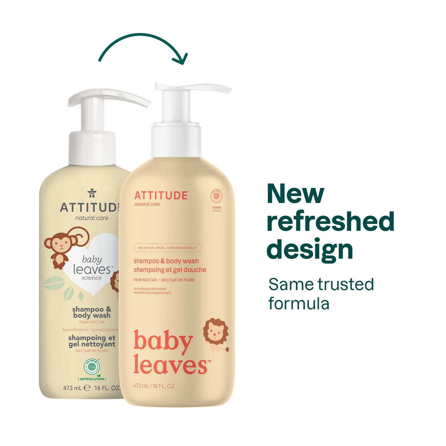 Shampoo & body wash "Baby Leaves" - Attitude